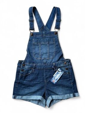 Blue Spice Denim Short Overalls